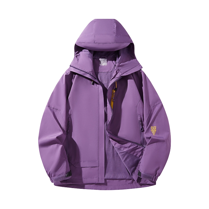 Women's Casual Single Color Windproof Waterproof Wear-resistant Black Red Top DN-680 1