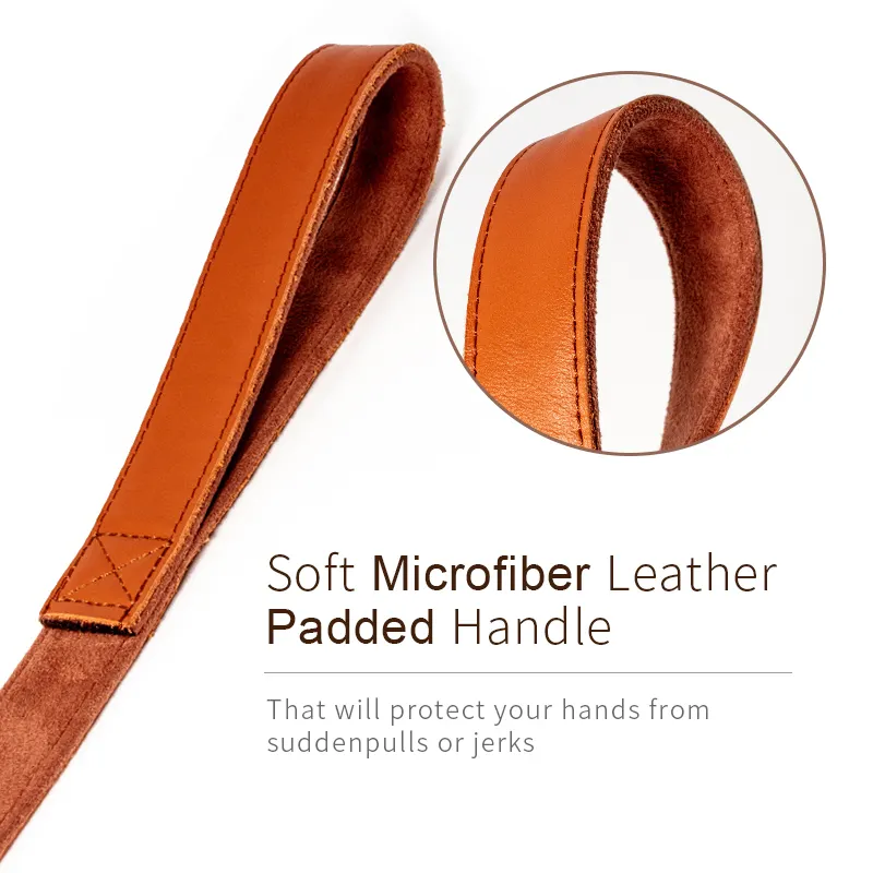 Extendable Dog Lead for Large Dogs Brown - - 4