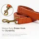 Extendable Dog Lead for Large Dogs Brown - - 3