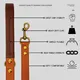 Extendable Dog Lead for Large Dogs Brown - - 6