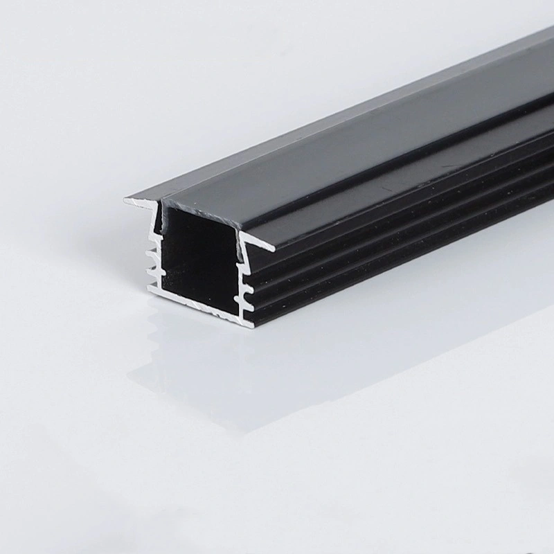 Luz lineal LED de 17x12 mm con luz lineal de techo negra con canal de luz de aleación de aluminio 1