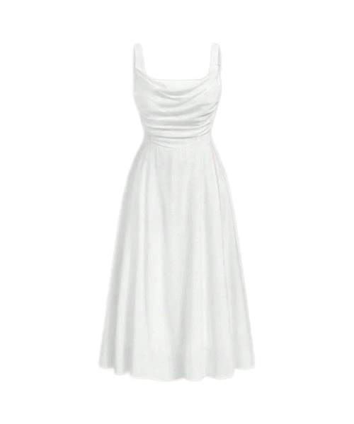 Vestido camisero fruncido liso 1