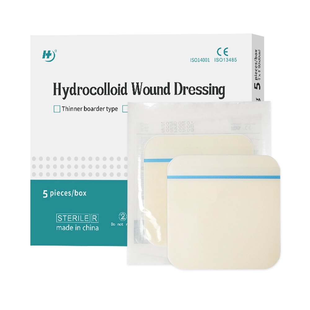 Hydrocolloid Wound Dressing, Extra Thin with Self-Adhesive, Fast Healing for Bedsore, Burn, Blister, Acne Care, Sterile and Waterproof 1