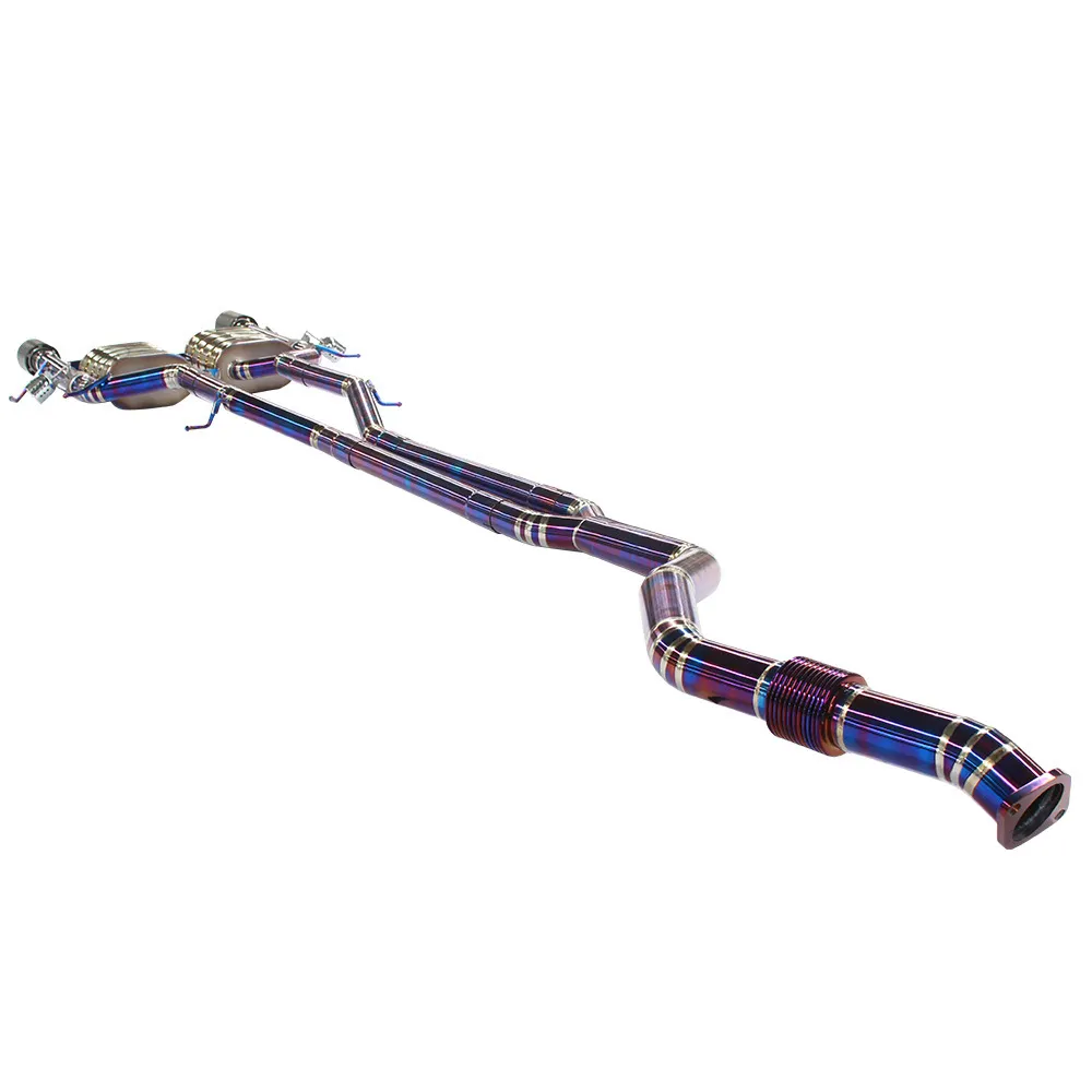 Best Cat Back Exhaust Blue/silver/gold by Maxdo 5