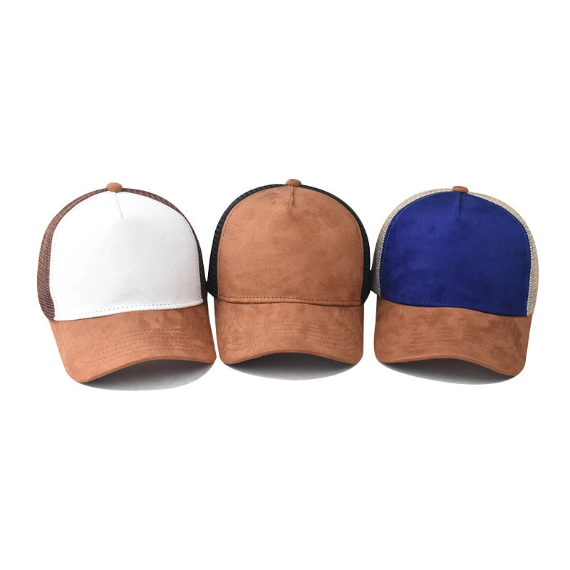 2025 fashion suede hats with sweat-wicking inner band