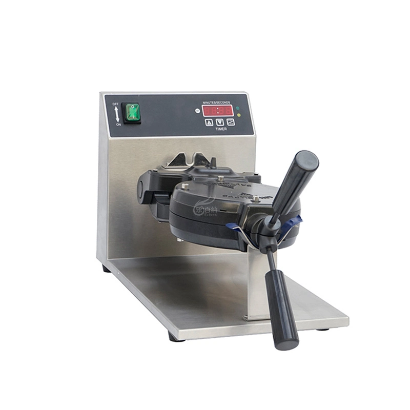 Stainless Steel Commercial Belgian Waffle Maker with Round Plate (WB-04A) 1