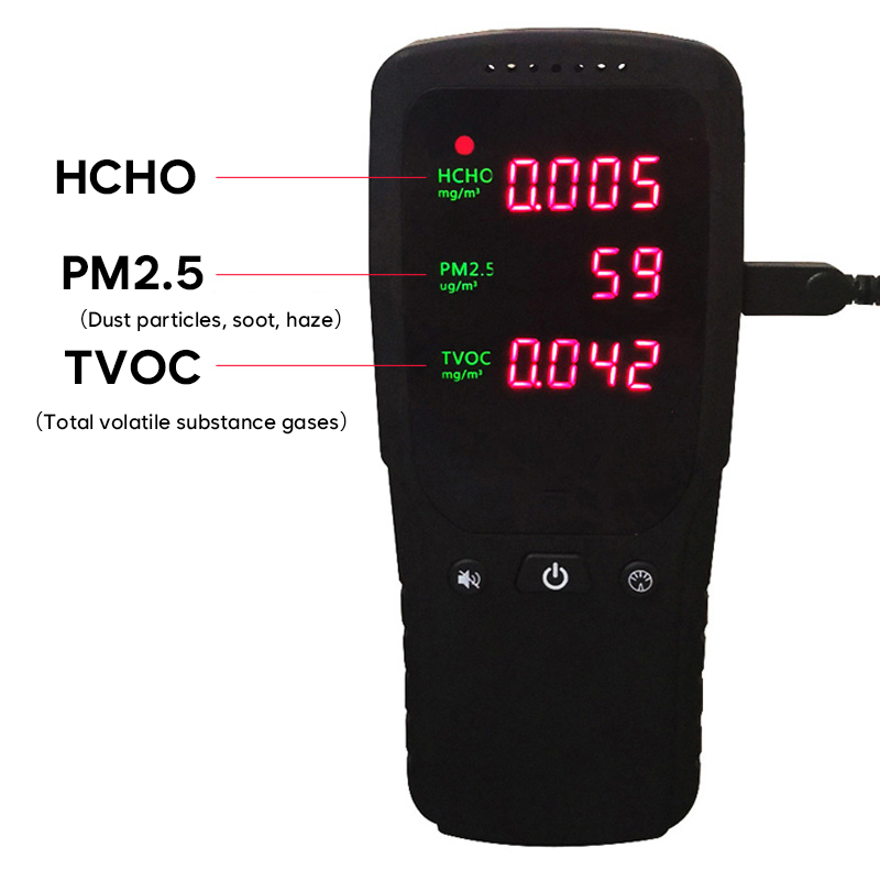 Monitor de calidad del aire con sensor láser portátil 4