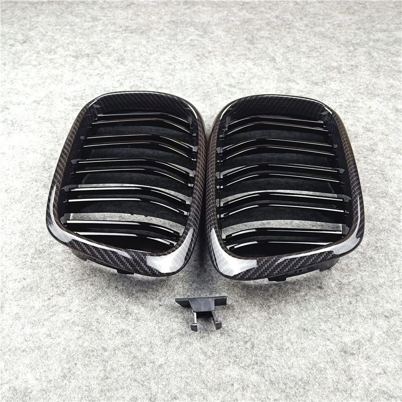 Car Bumper Carbon Front Grille For BMW 5 Series E39 1996-2003 1