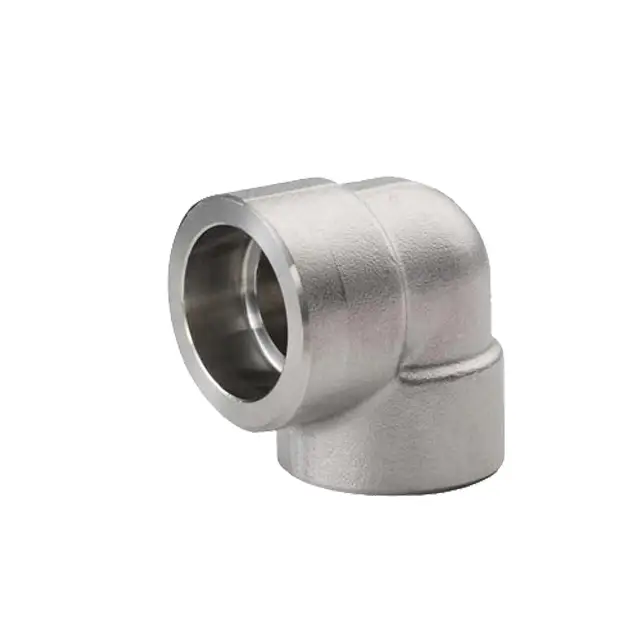 HY forjou classe 3000 304 de aço inoxidável 316 cotovelo de solda de soquete de 90 graus 1