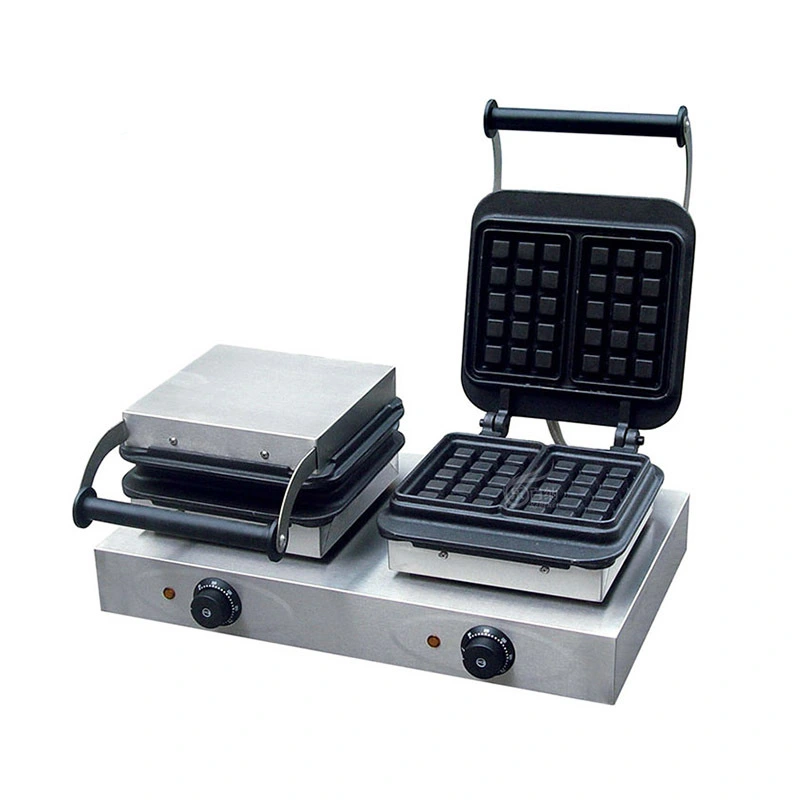 Gaufrier belge double classique à 4 carrés (WB-F2) 1