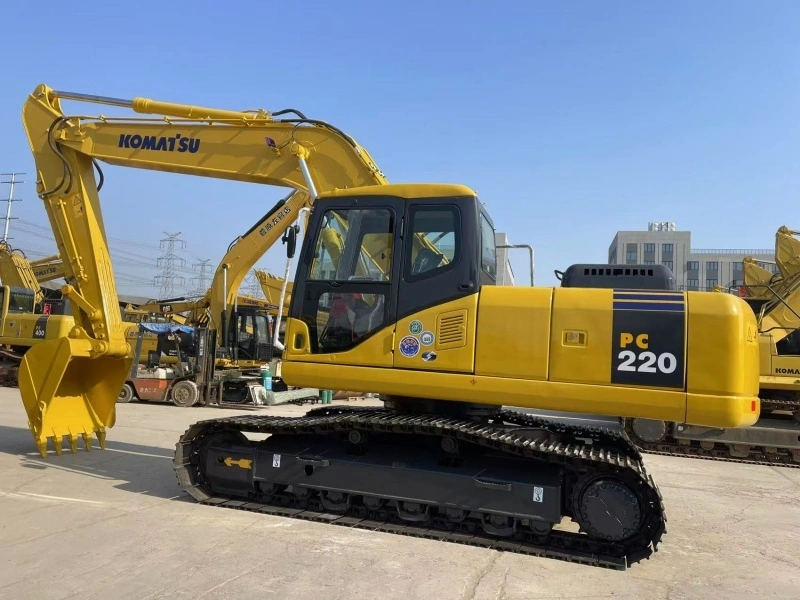 Yüksək performanslı komatsu PC220-7 ekskavator 22 ton orta ölçülü ekskavator C Y Q maşın 1
