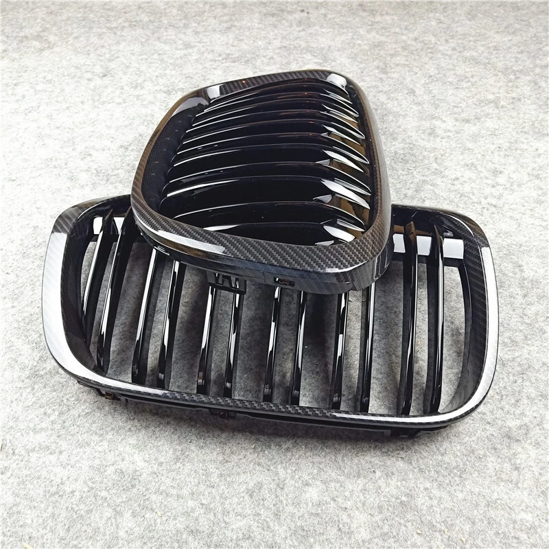 Auto Part Front Bumper Grilles Carbon For BMW X1 F48 F49 2016-2019 1