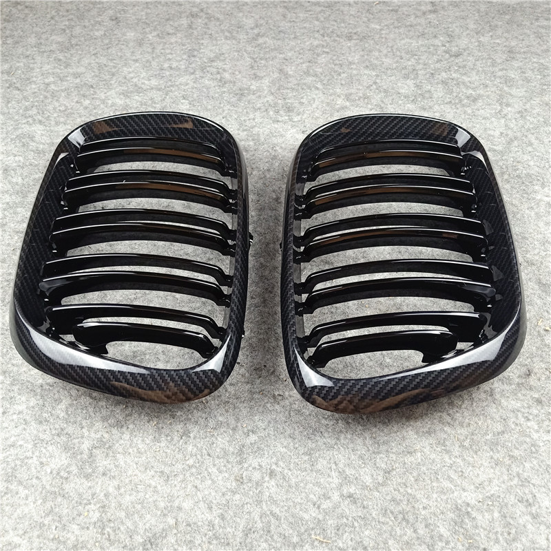 Carbon Bumper Front Grilles Racing Grills For BMW X5 E53 1999-2003 1