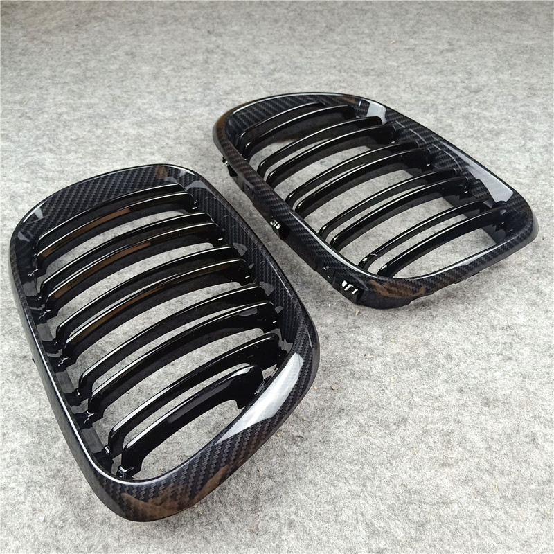 Carbon Bumper Front Grilles Racing Grills For BMW X5 E53 1999-2003 5