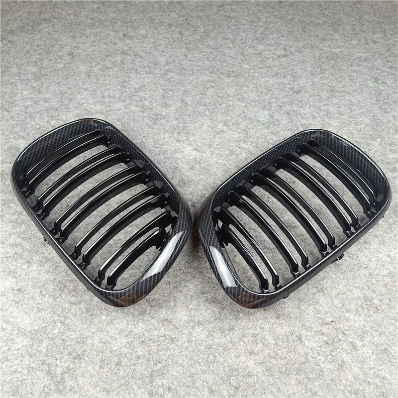 Carbon Bumper Front Grilles Racing Grills For BMW X5 E53 1999-2003 4