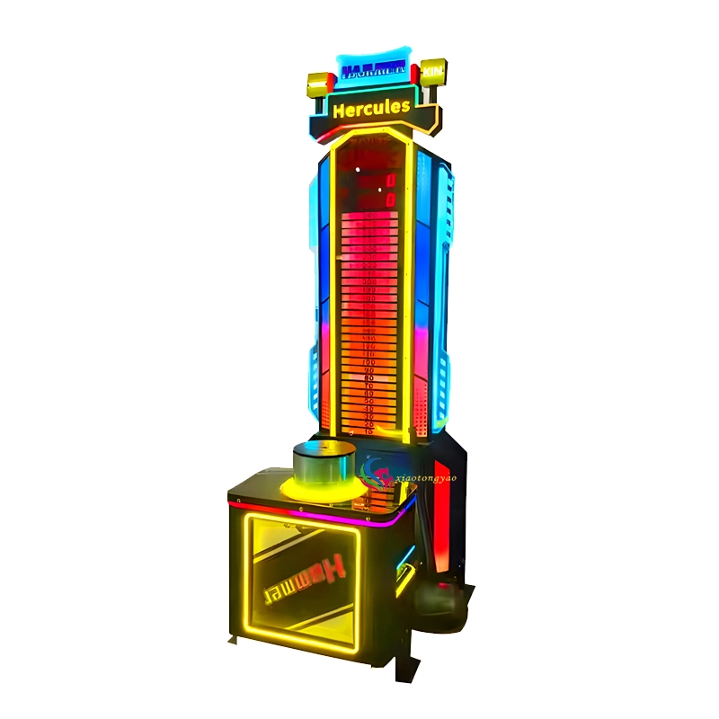 Machine de jeu de sport de boxe d'arcade de roi de marteau d'adulte à monnayeur en gros 1