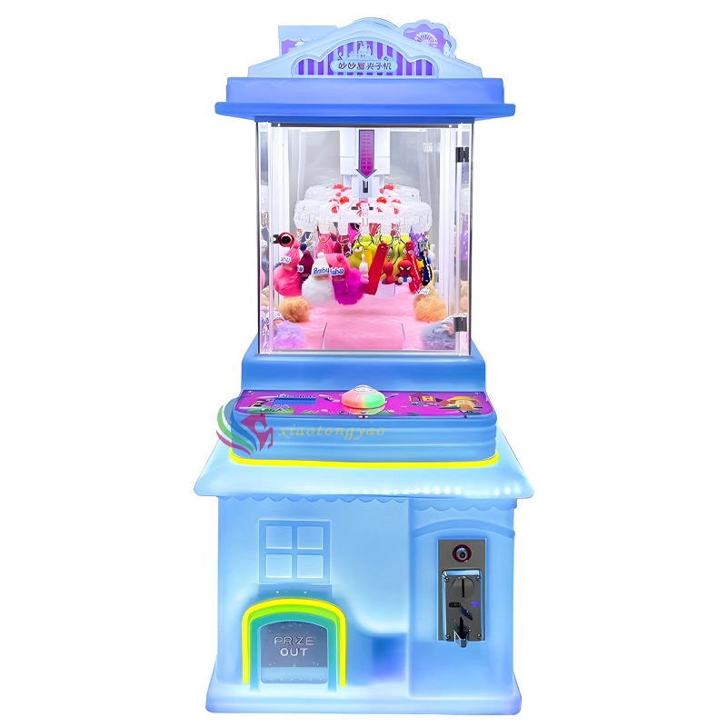 Mesin hadiah yang dioperasikan dengan koin, mesin permainan cakar mini, arcade anak-anak, mesin boneka klip plastik 1