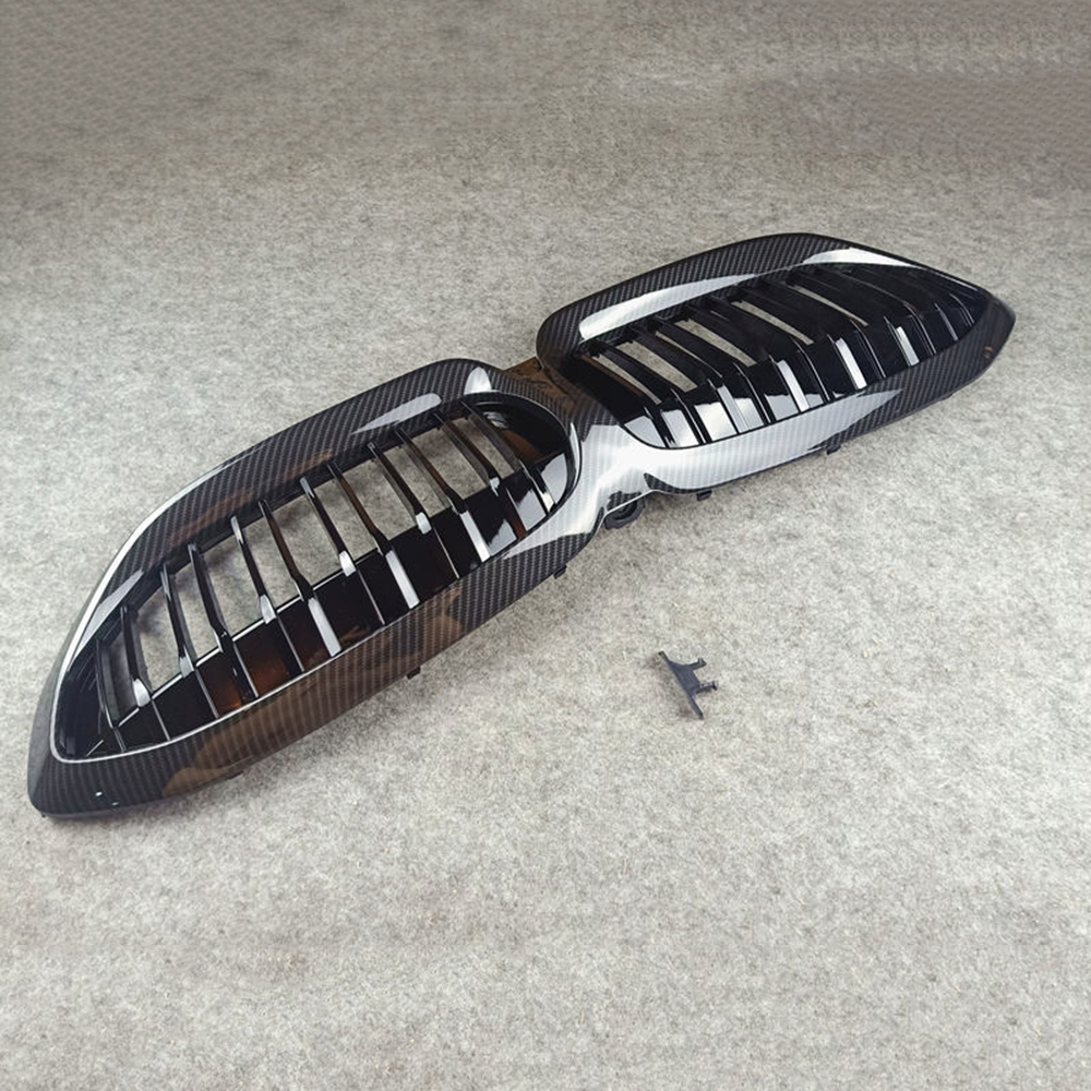 Carbon Pattern Front Bumper Mesh Kidney Grilles For BMW G20 G28 2019+ 4