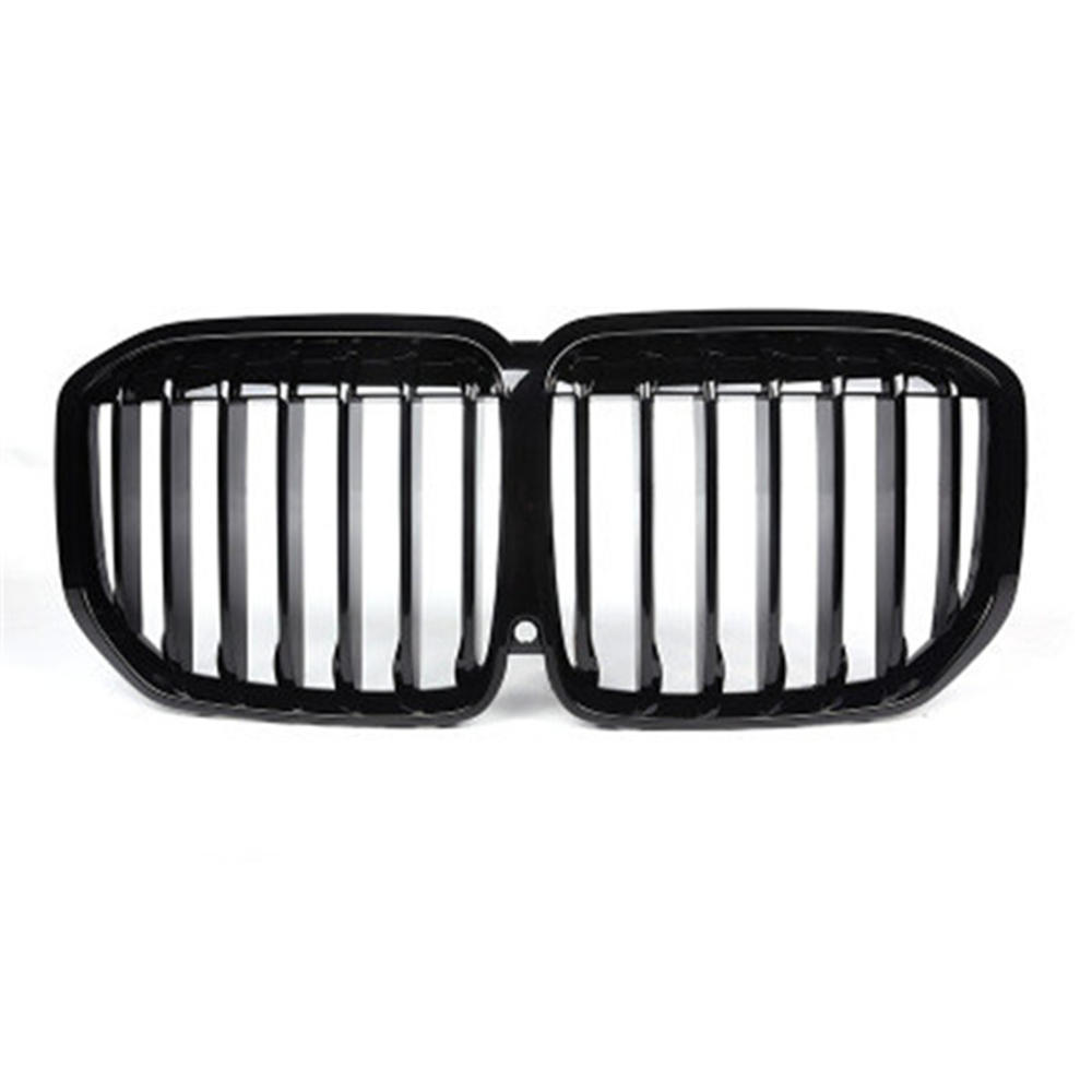 Auto Stoßstange Mesh Gitter Front Grills Schwarz Für BMW X7 G07 2019+ 1