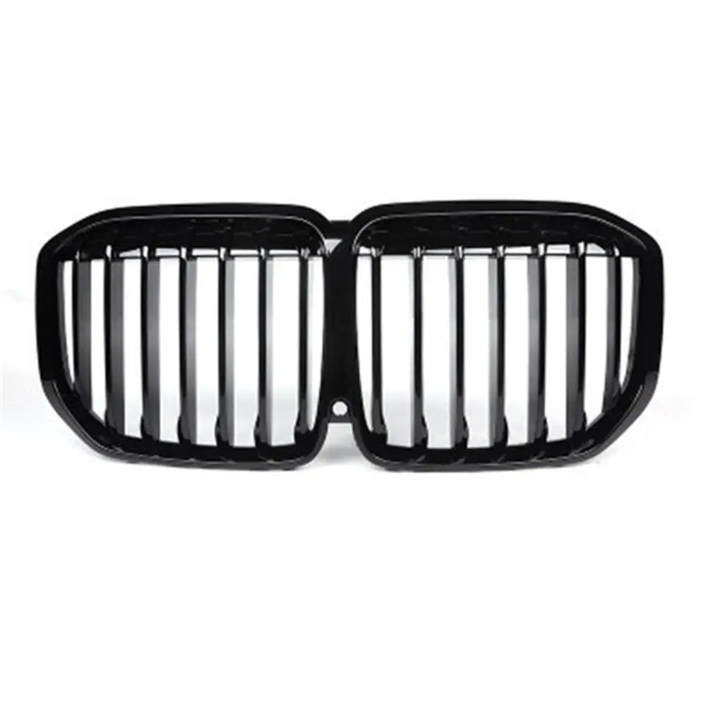 Rejillas de malla para parachoques de coche, parrillas delanteras negras para BMW X7 G07 2019+ 1