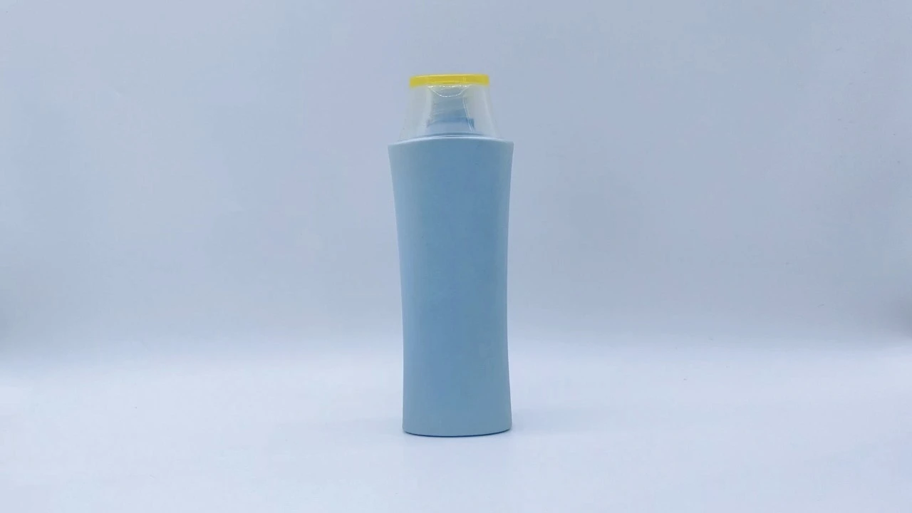 Glamorous 250ml Cyan PE shampoo conditioner bottle for skin care packaging 1