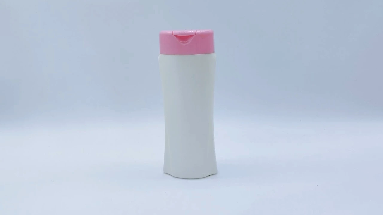 Glamorous 200ml pearl white PE shampoo conditioner bottle for skin care packaging 1