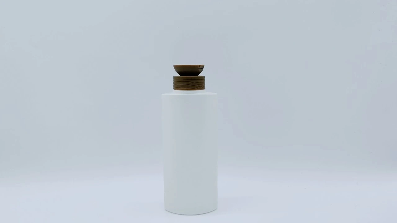 Glamorous 220ml matte white PE shampoo conditioner bottle for skin care packaging 1