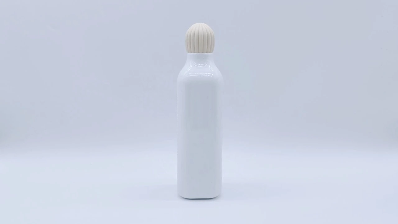 Glamorous 300ml white PET shampoo conditioner bottle for skin care packaging 1