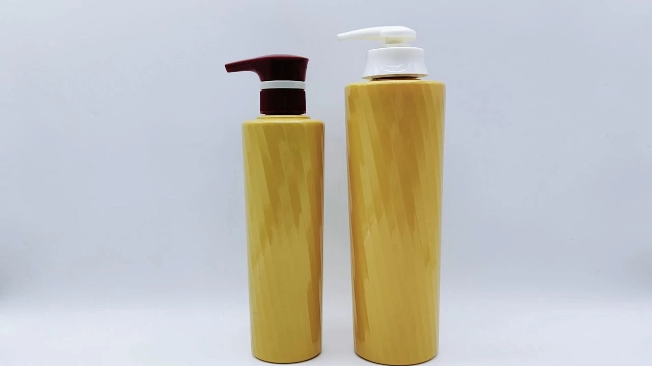 Glamorous 500ml/700ml gold PET shampoo conditioner bottle 1