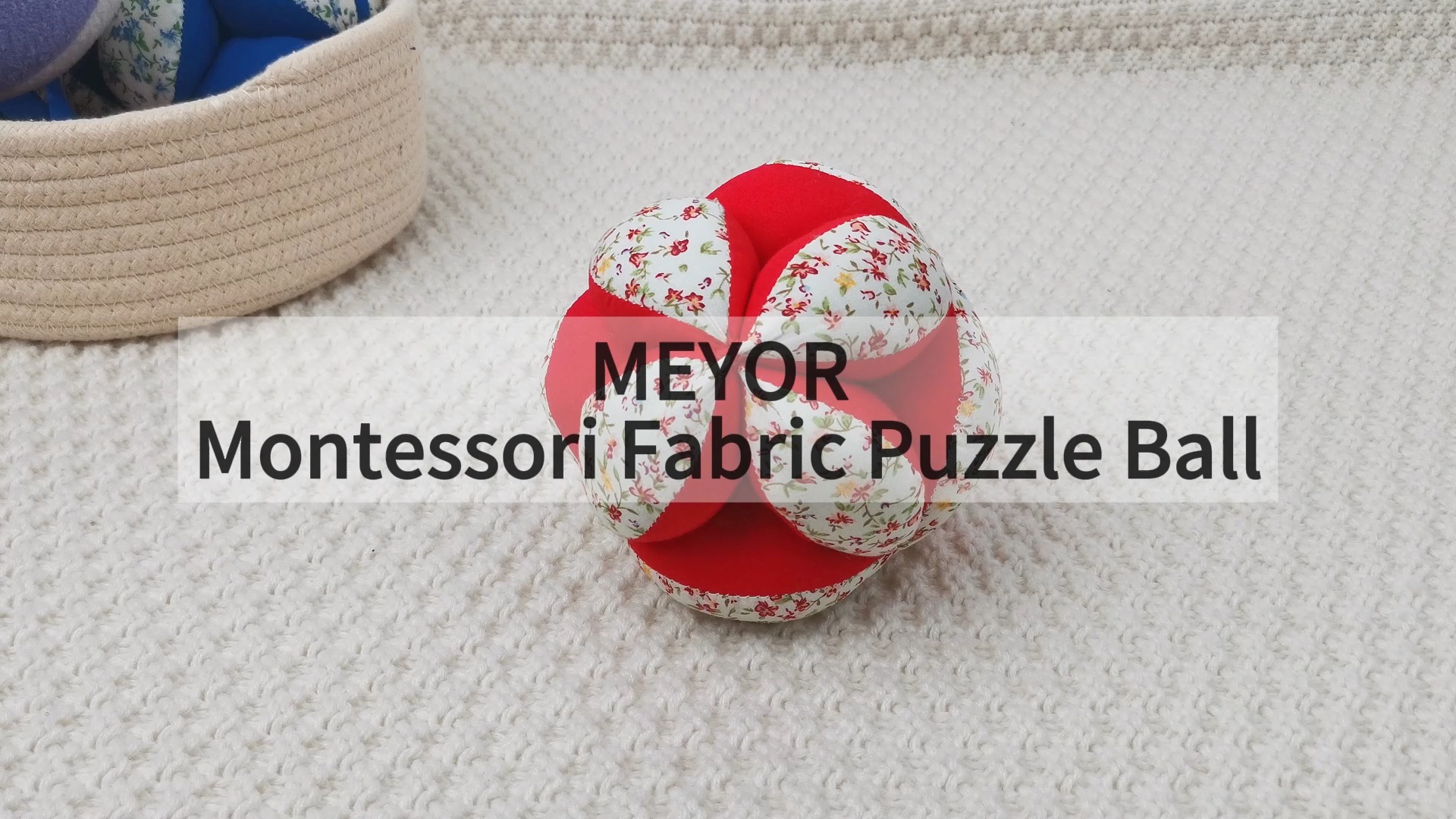 Baby Patchwork Ball, Pure Cotton, Handmade with Care, Safe and Gentle