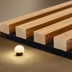Стеновые панели из 3D деревянных реек для профессиональной звукоизоляции & Поглощающий декор 1