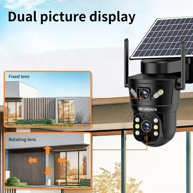 Solar Powered Cctv Camera 4g for Outdoor Factory Direct Supply 4
