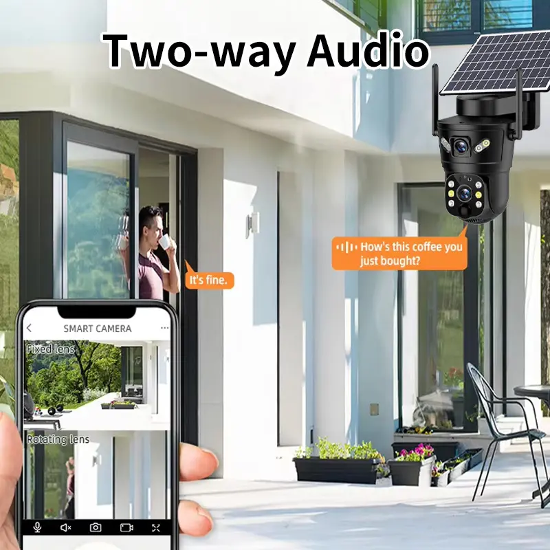 Solar Powered Cctv Camera 4g for Outdoor Factory Direct Supply 3