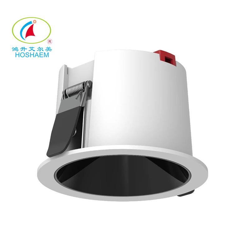 Hongsheng HOSHAEM COB Downlight Recessed Eye Protection Deep Anti-glare Ceiling Light Hotel Wall Washer Spotlight Supplier 5
