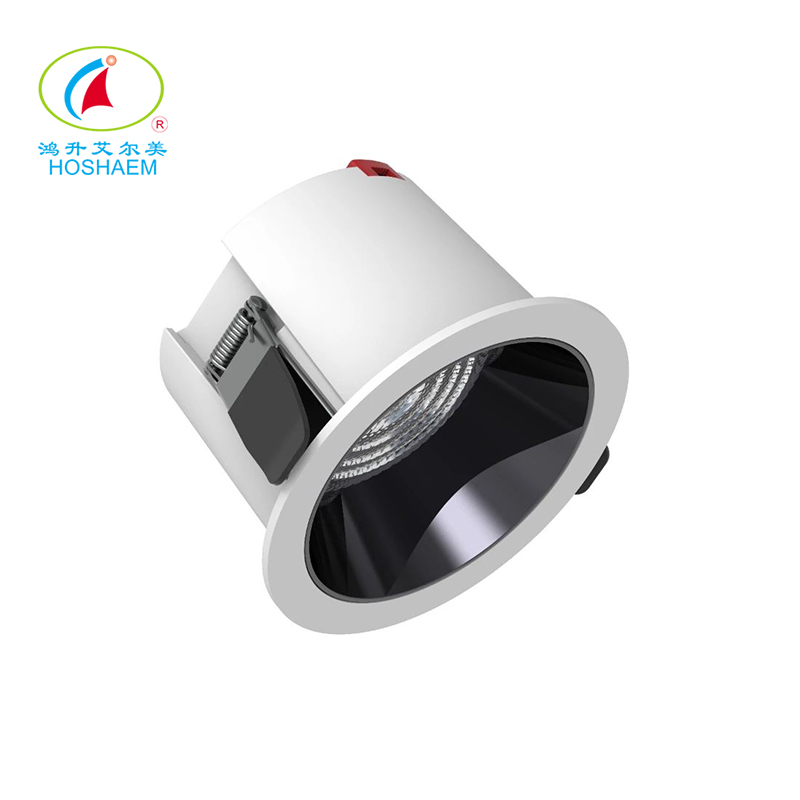 Hongsheng HOSHAEM COB Downlight Recessed Eye Protection Deep Anti-glare Ceiling Light Hotel Wall Washer Spotlight Supplier 3