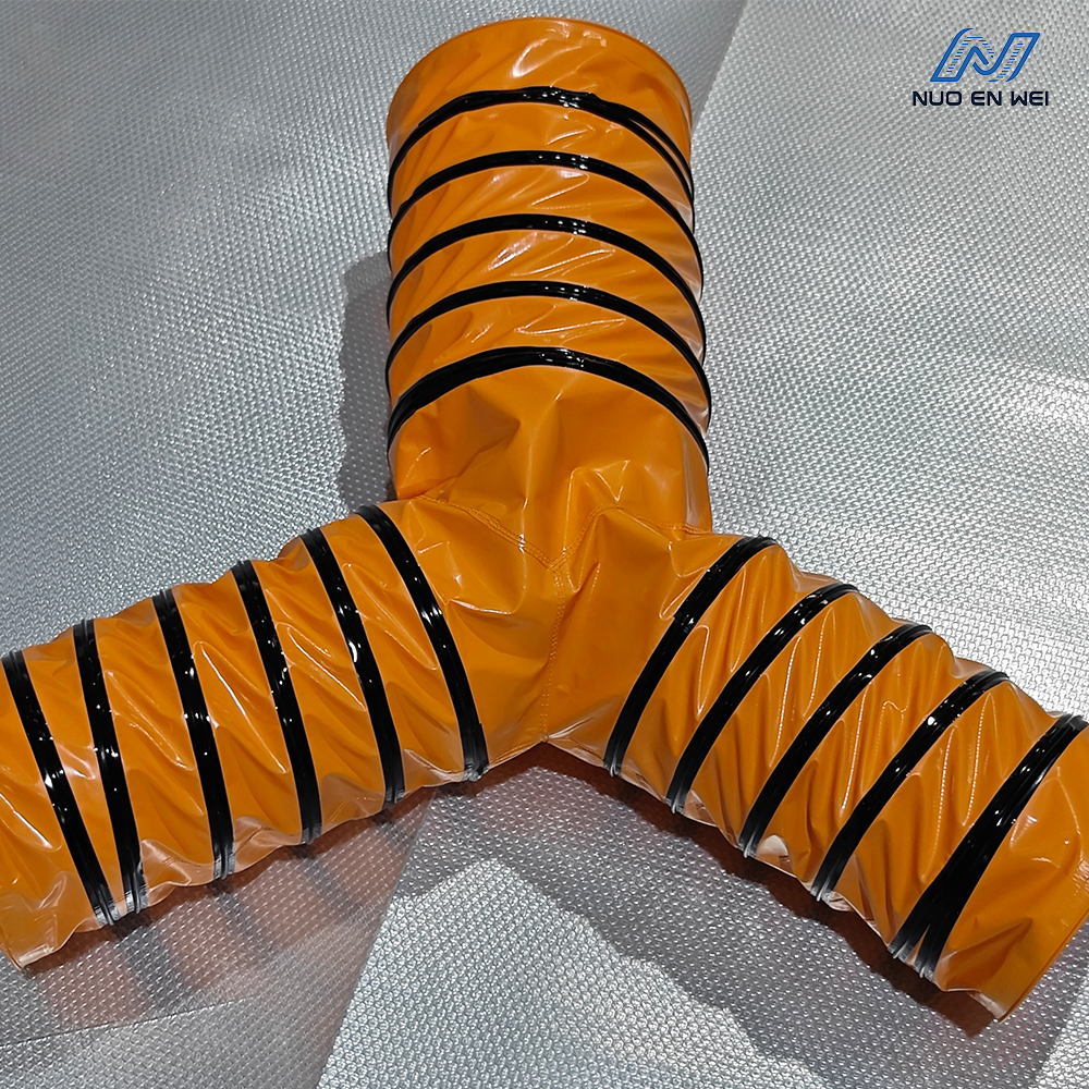 3 way pvc flexible Duct - Efficient Ventilation Solution for Multiple Outlets NUOENWEI 4