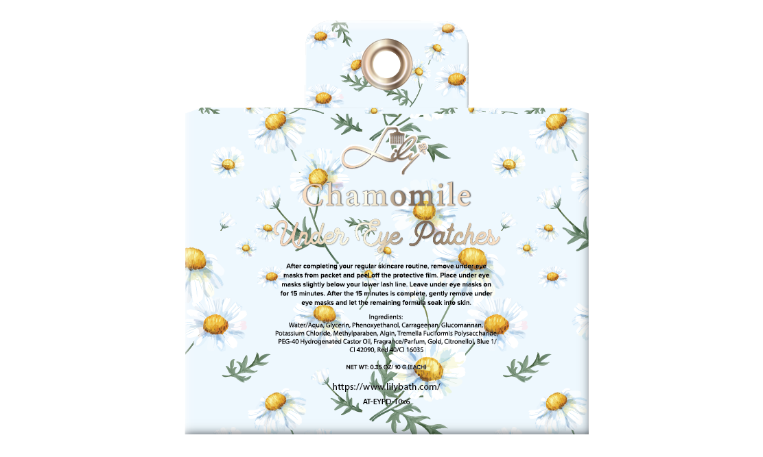 Elegant Private Label Soothing Chamomile Under Eye Patches Manufacturer - Lily Bath 2