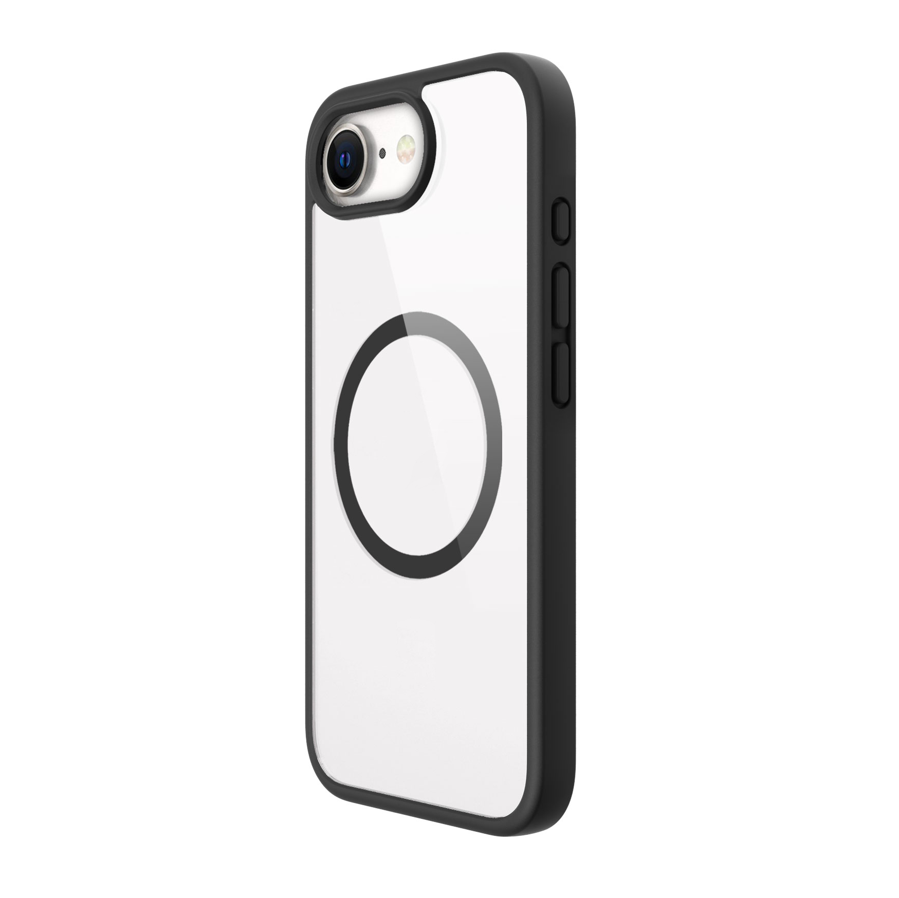 Newest design OEM Clear mobile phone case Anti-Yellow TPE TPU shockproof Magnetic Protector Cases For iPhone SE4 5