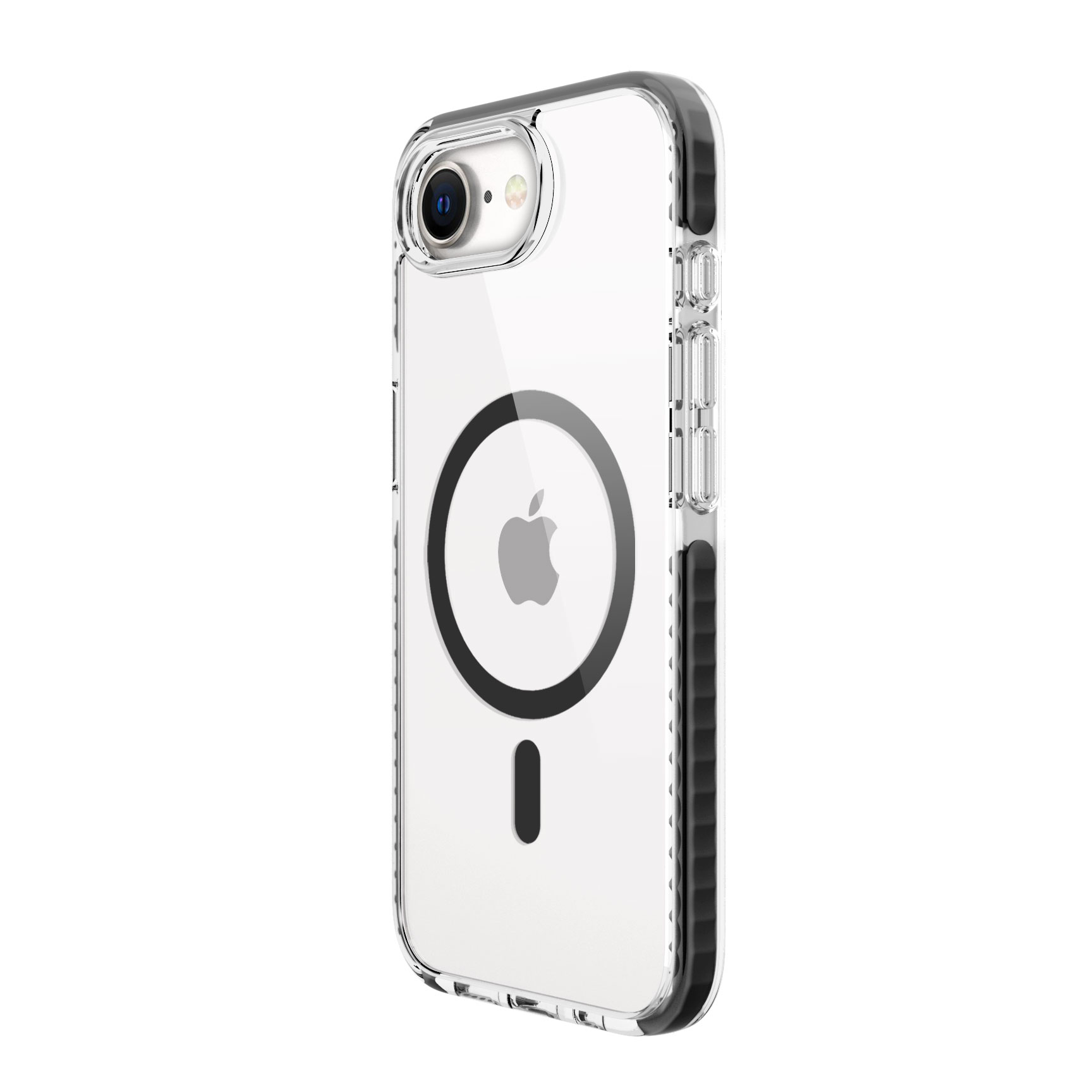 2025 Couverture complète Antichoc TPU + PC Étui de téléphone transparent Housse de téléphone magnétique pour iPhone SE 4 10