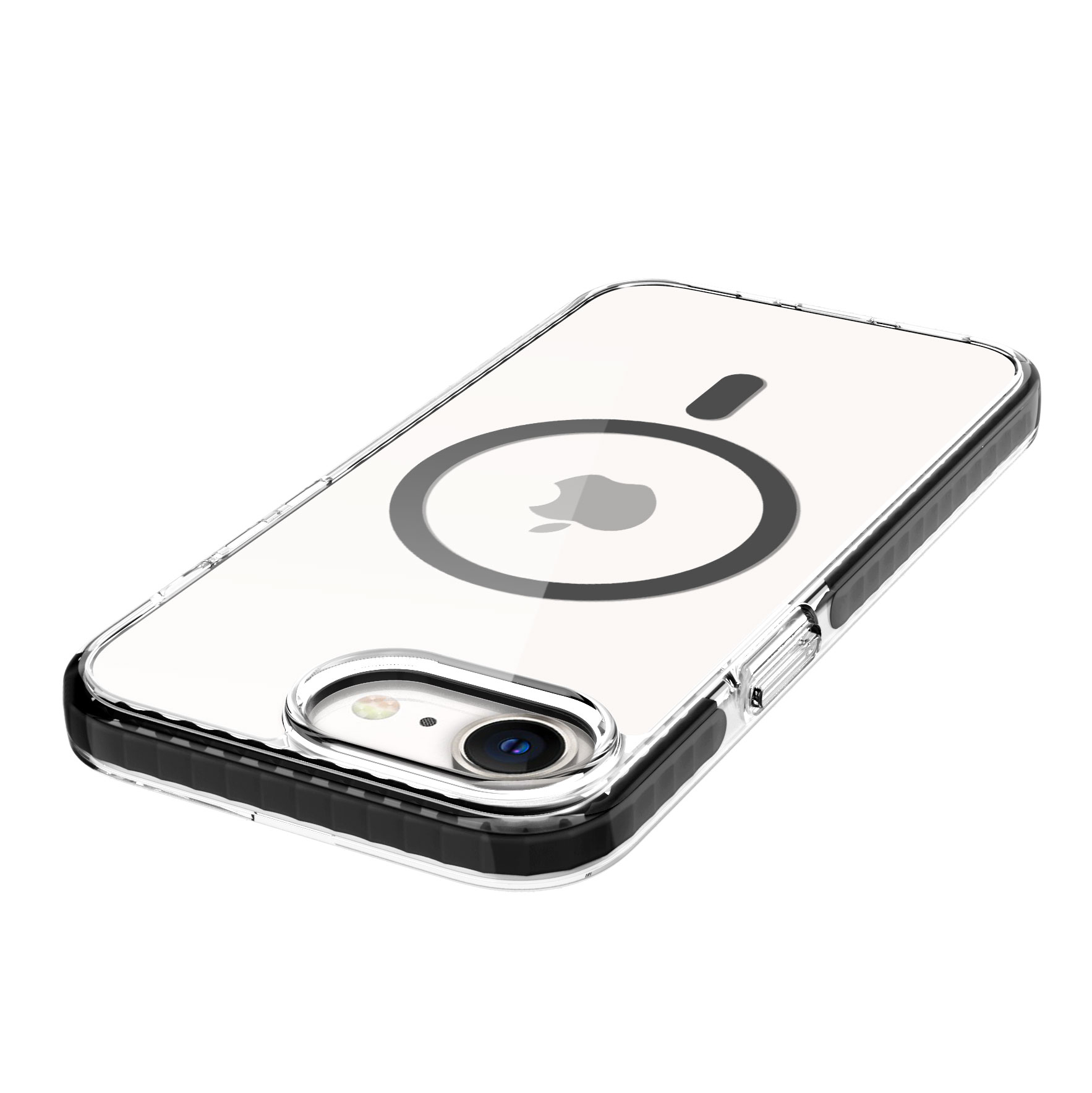 2025 Couverture complète Antichoc TPU + PC Étui de téléphone transparent Housse de téléphone magnétique pour iPhone SE 4 8