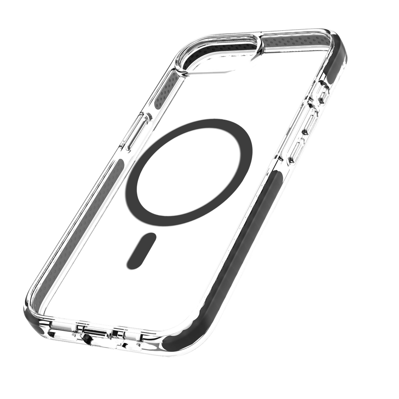 2025 Couverture complète Antichoc TPU + PC Étui de téléphone transparent Housse de téléphone magnétique pour iPhone SE 4 7