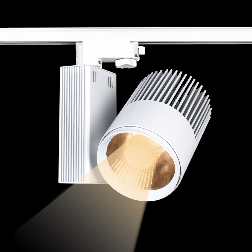 Iluminación de riel moderna, luz de riel comercial de aluminio de 40W, luz LED ajustable para riel 3