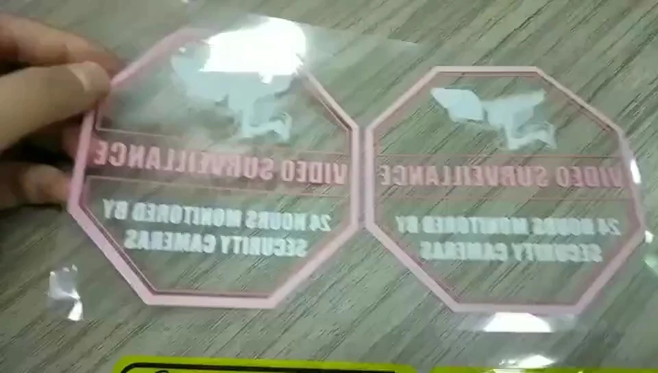 Adesivi di avvertenza impermeabili in PET/PE adesivi resistenti personalizzati 1
