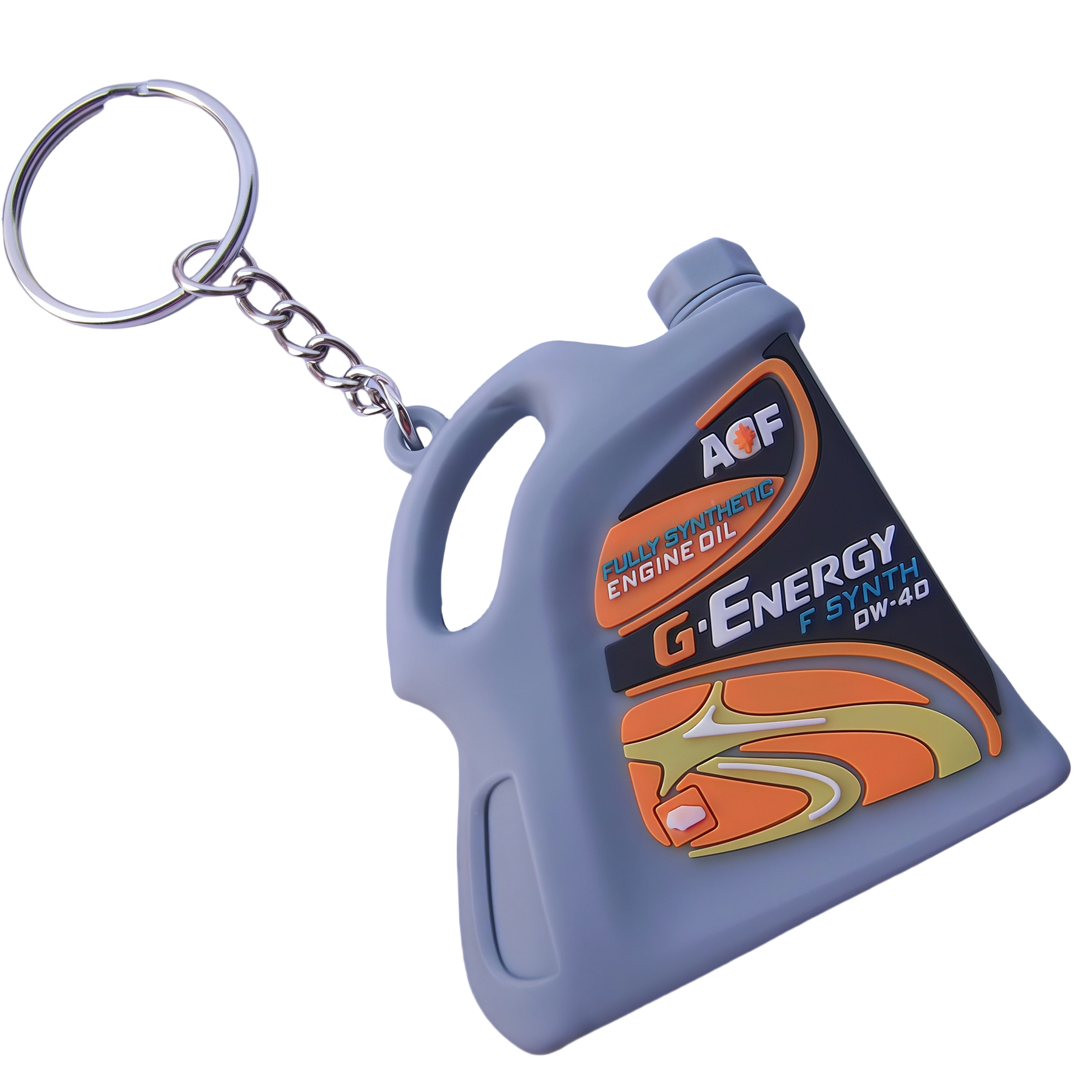 Barrel Shape Keychain Creative 3D Oil Drum Bucket Shape Key Holder 1