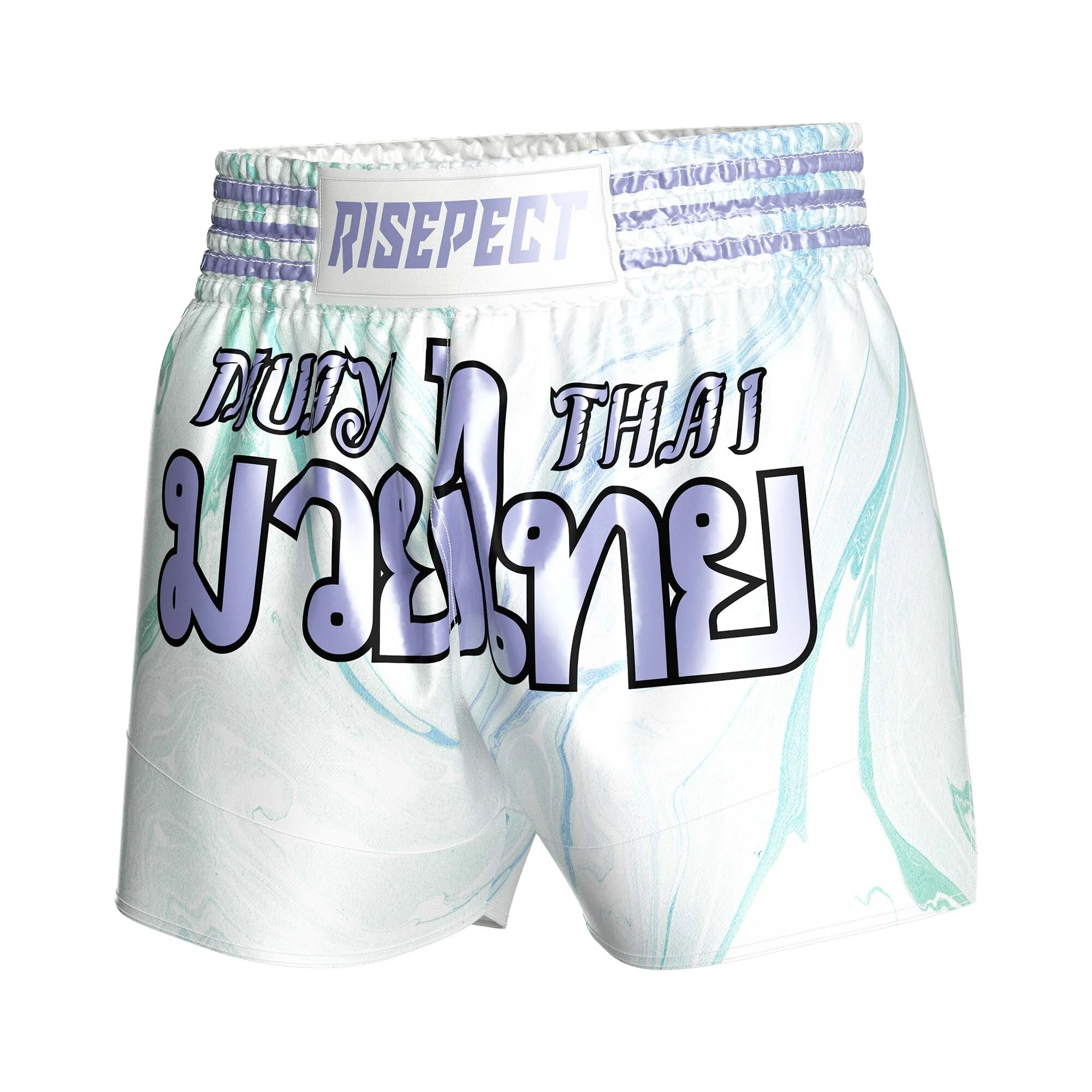 Rise Purple Mutai Shorts White Camou Muay Thai Shorts MMA 1