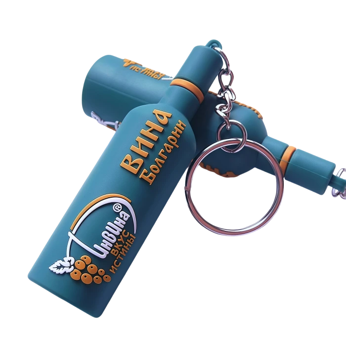 Custom Various Beverage Bottles, Wine Bottles, Medicine Bottles Keychains with 3D Bottle Design 1