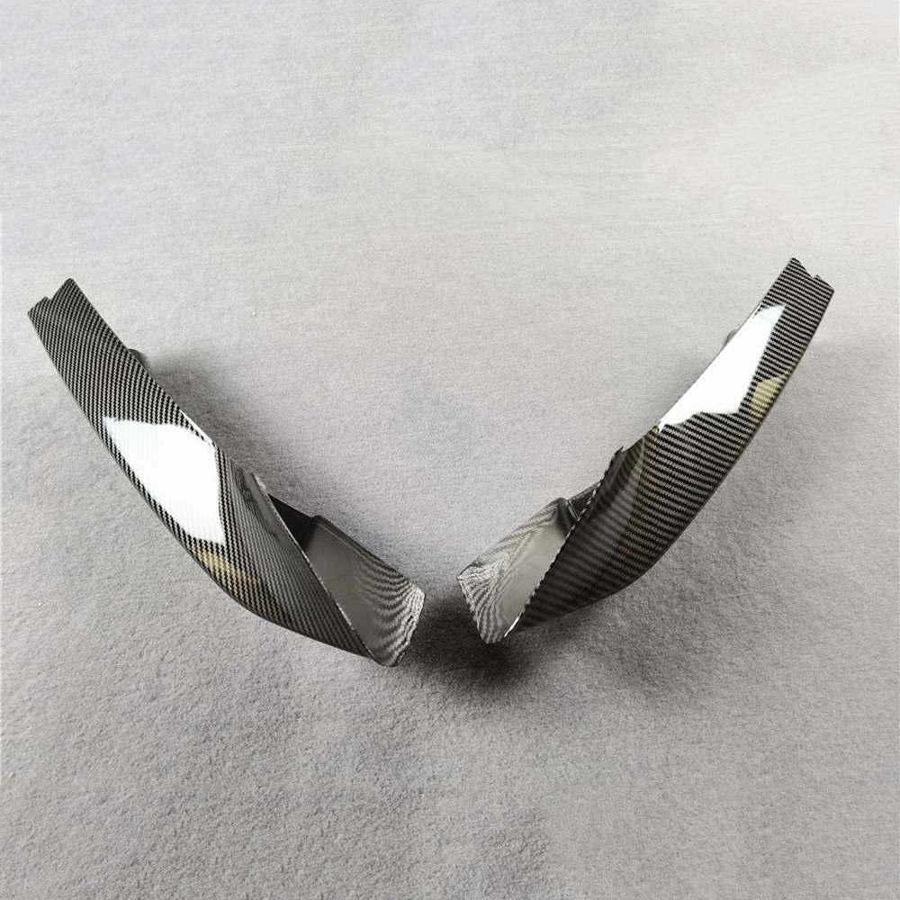 Car Bumper Front Spoiler Lip Carbon Look For BMW F22 2014-2016 4