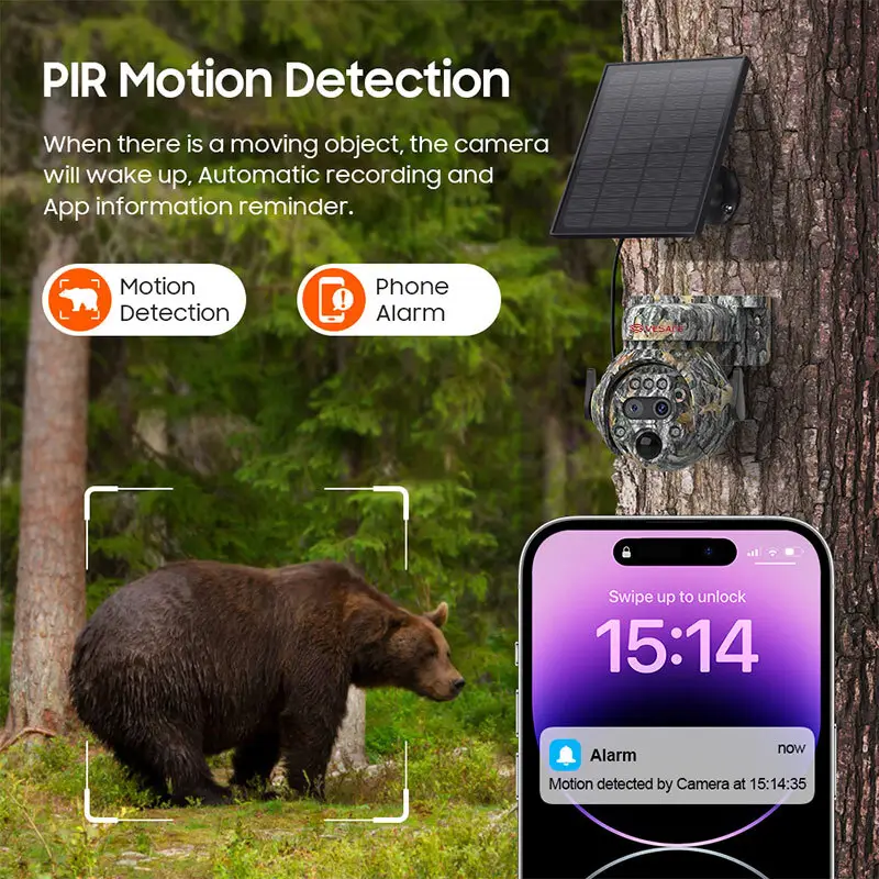 VESAFE Solar Panel for Cellular Trail Camera Personalized 3