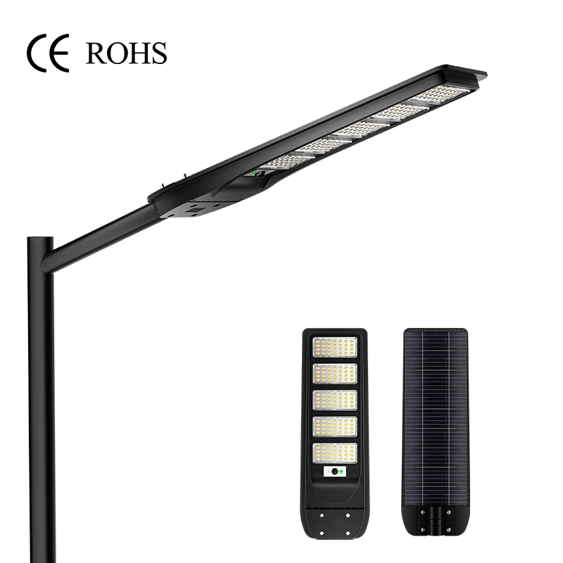 CHZ-SRL07 SMD2835 Farola solar con carcasa de plástico ABS de alto lumen - 100W/200W/300W/500W con precio económico y 3 años de garantía 1