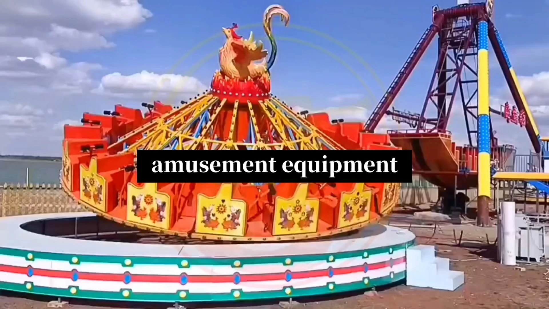 Intense Rotation Amusement Ride - The Fiery Phoenix Experience | LMQ | Limeiqi 1